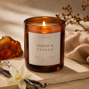 Ръчно изработена ароматна свеж "Amber & Vanilla"
